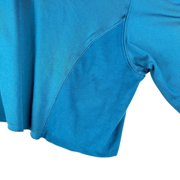 Champion Cropped Top Womens Size Medium Streetwear Activewear Teal Blue Soft - Picture 9 of 12